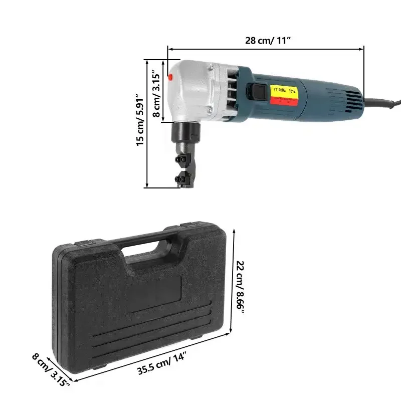 220W 1818 Electric Metal Nibbler Metal Cutting Machine Electric Metal Nibbler Sheet Steel Nibbler High Speed Rotor for Cutting