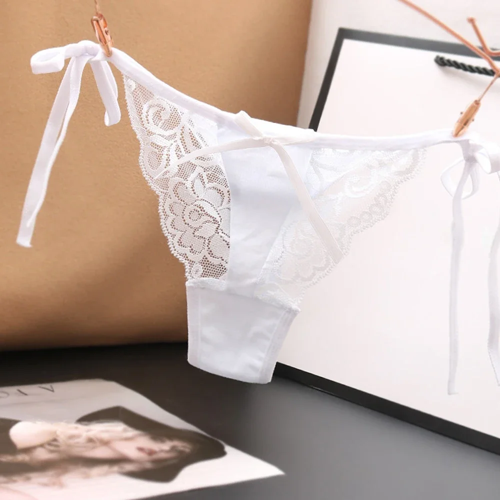 Underpants Panty Underpant Knickers Women's Sexy Lace G String Thongs Underwear Panties with Breathable Fabric