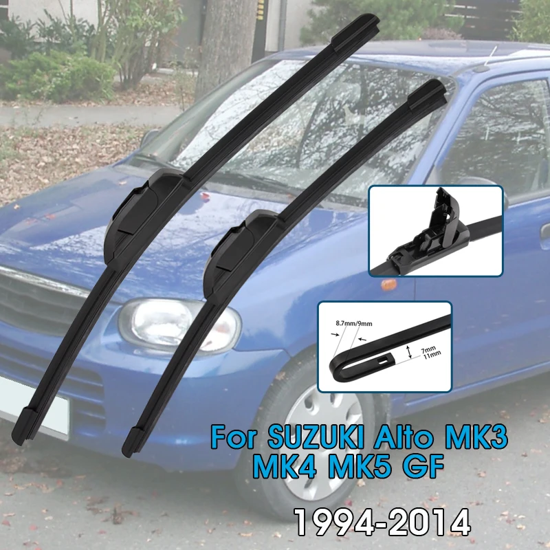 

Car Wiper Blades For SUZUKI Alto MK3 MK4 MK5 GF 1994-2014 Windshield Windscreen Front Window Blades Car Accessorie