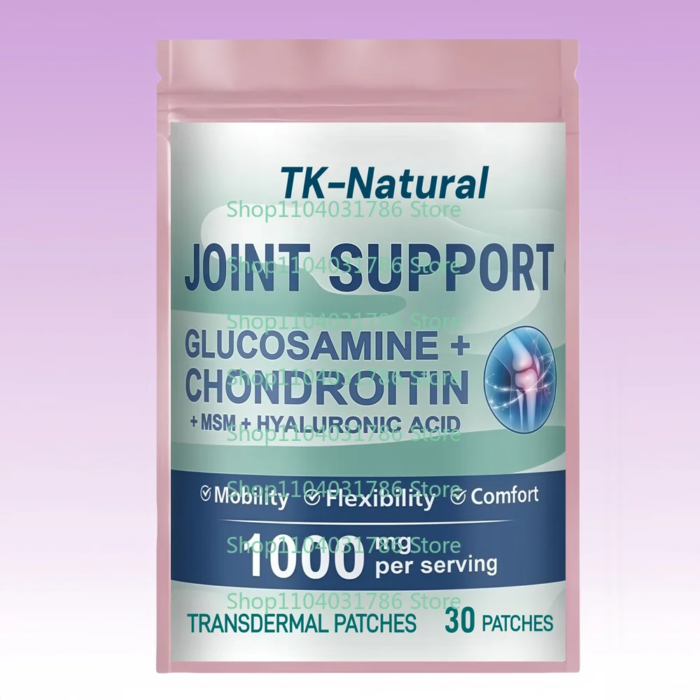 

30 Patches Glucosamine Chondroitin Transdermal Patches With MSM Hyaluronic Acid for Joint Health Support