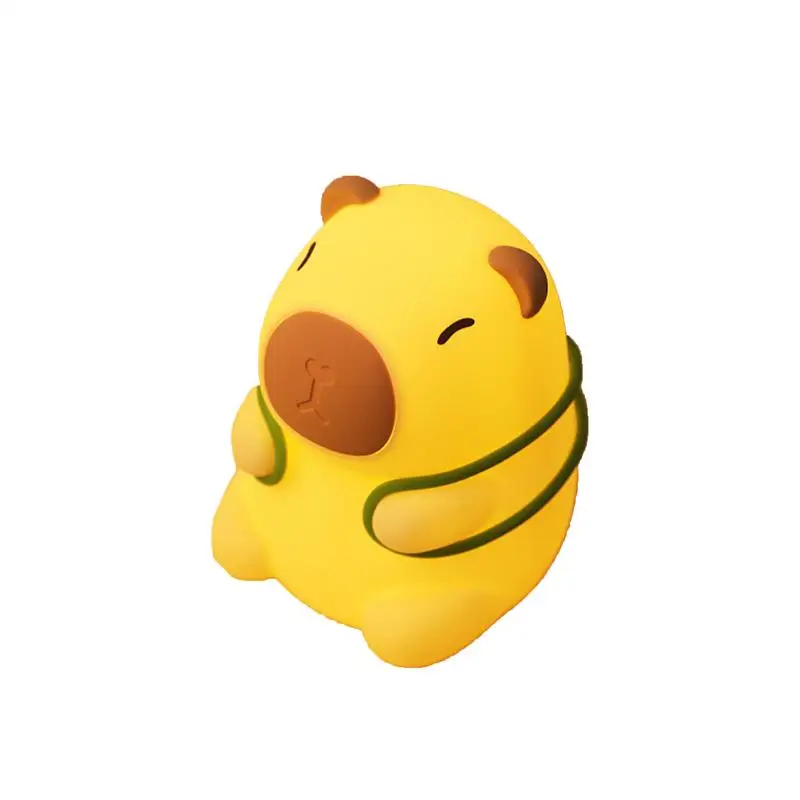 Capybara Night Light น่ารักสัตว์ Nightlight ใน Capybara รูปร่าง 3 โหมดสัมผัสความแปลกใหม่ Dorm Decor สําหรับห้องนอนห้องนั่งเล่น