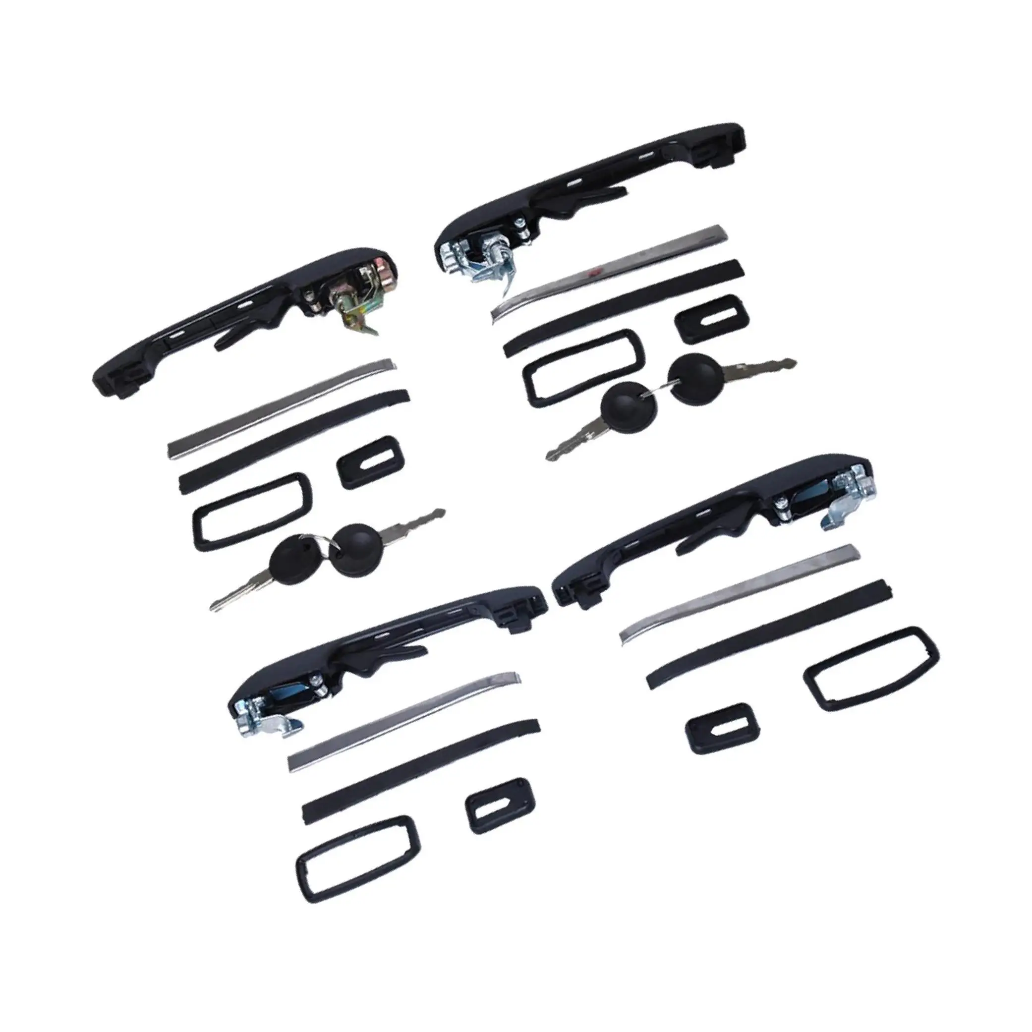 

4 Pieces Full Set Car Exterior Door Handle for VW Golf Jetta 1982-1992