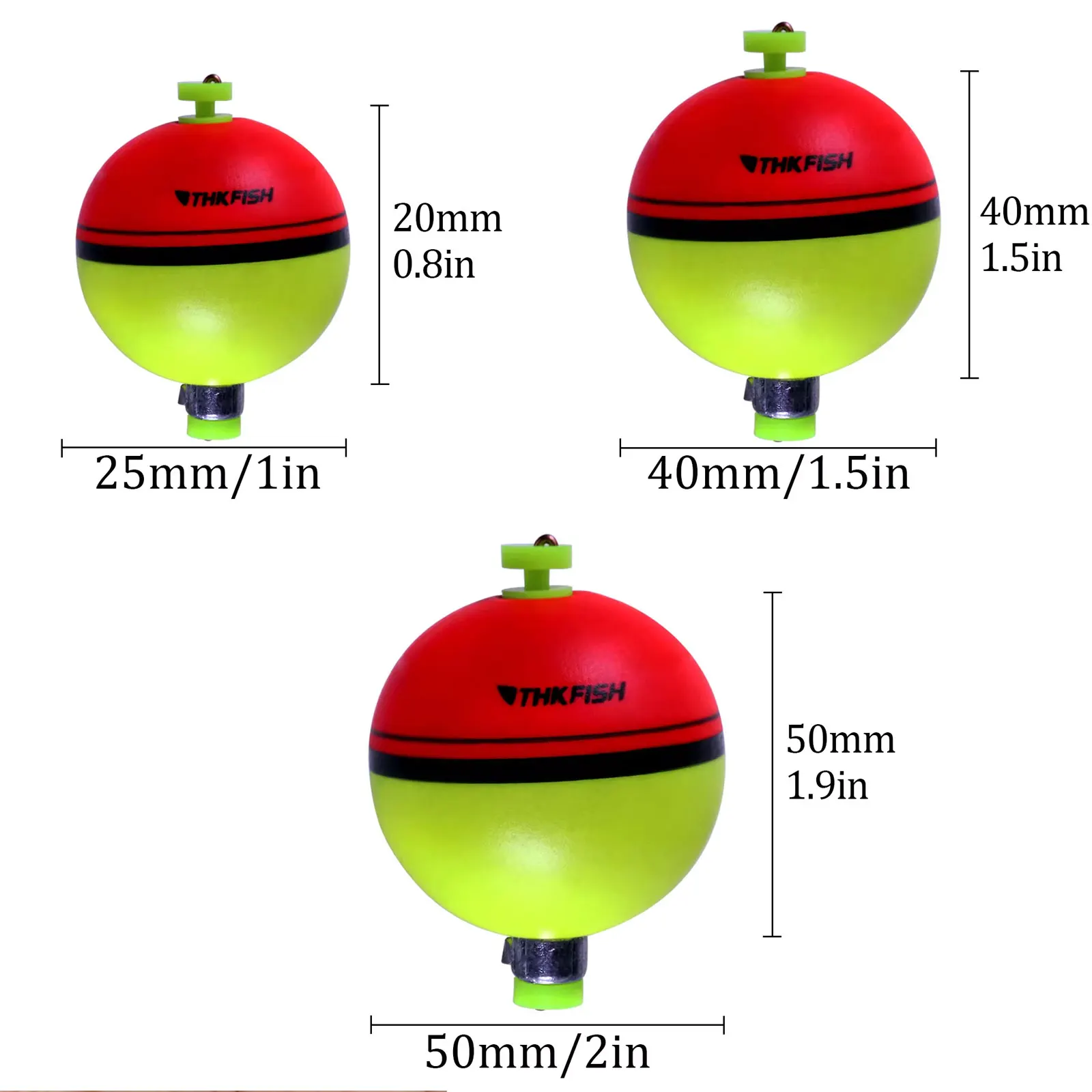 1 piece Fishing Float Bobber EVA Foam Floating Slip Bobbers Round Ball Shape Fishing Floats Buoys Freshwater 1g 10g 18g