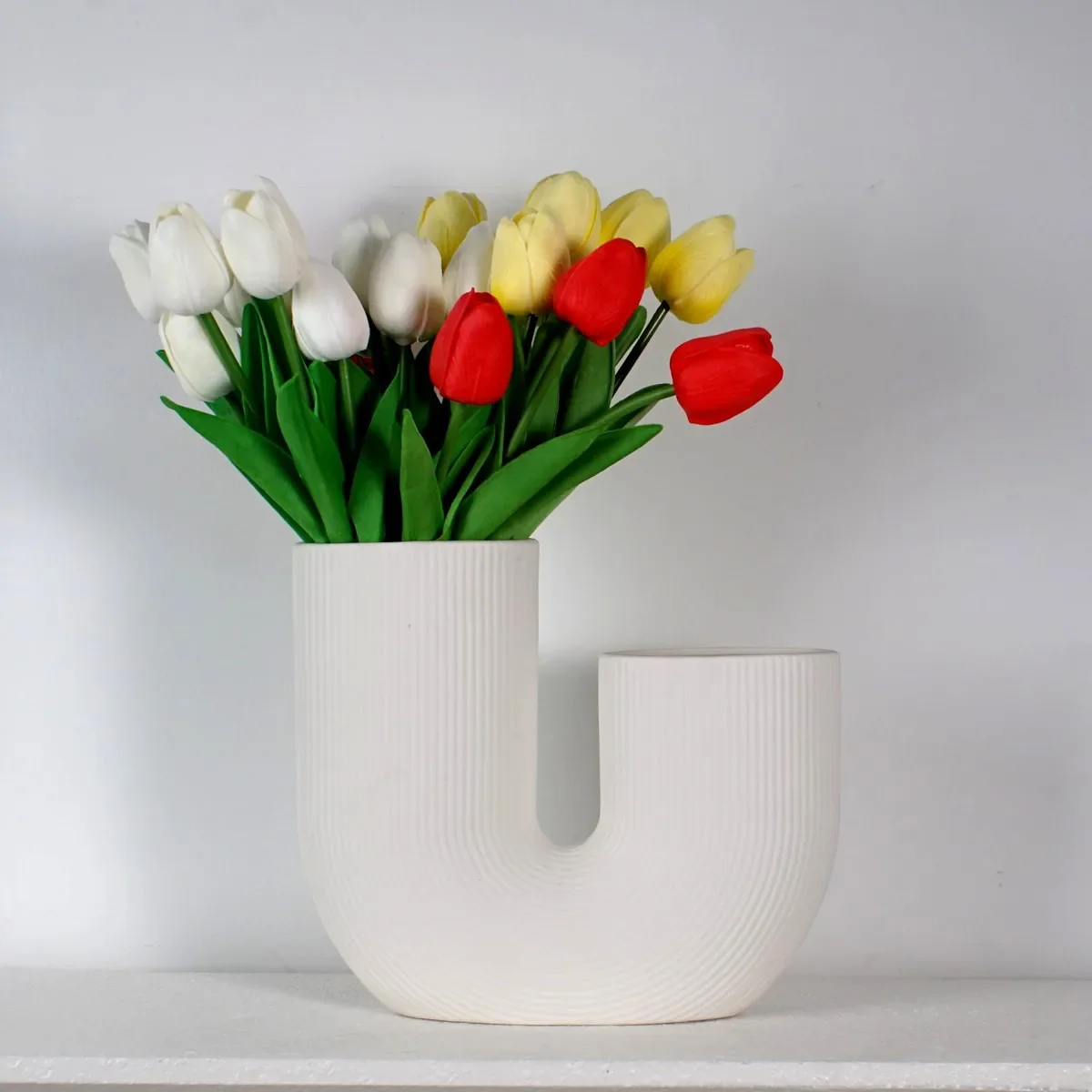 Nordic Ceramic Vase for Home Decoration, Simple Flower Pot, Living Room, Interior, Office, Desktop, Table Decor, Accessories