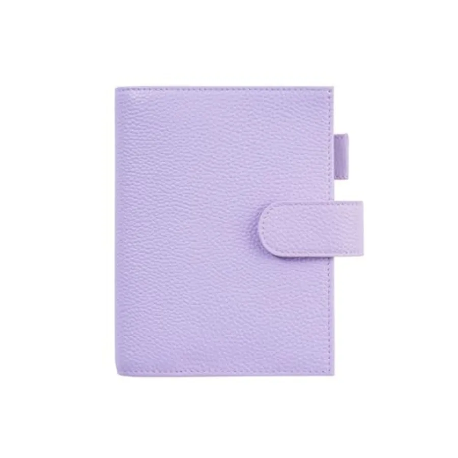 

Leather Cover for A6 Notebooks - Fits Hobonichi Original, Stalogy and Midori MD Planners, with Pen Loop, Card Slots and Back Po