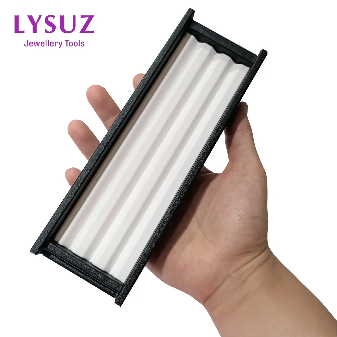 Leather PU Diamond Jewelry Box Loose Diamond Jewellery Packaging Tray Gem Storage Display V Groove Gemstone Box
