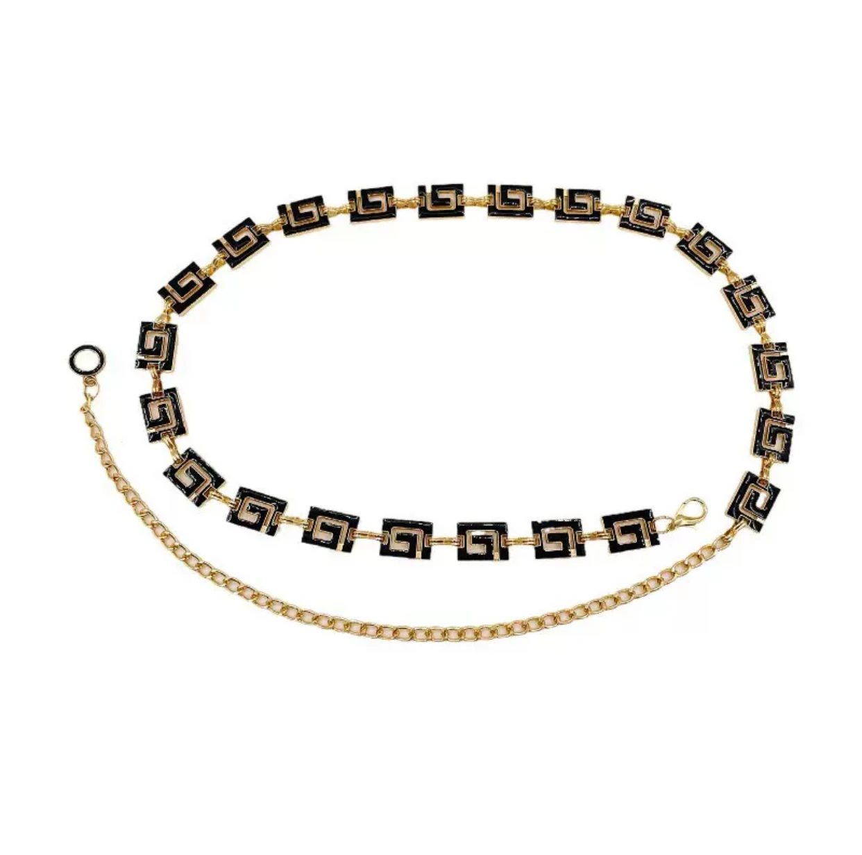 

105cm luxurious AB design waist chain for women, high-end feeling, thin belt, ins style chain simple and versatile waist belt