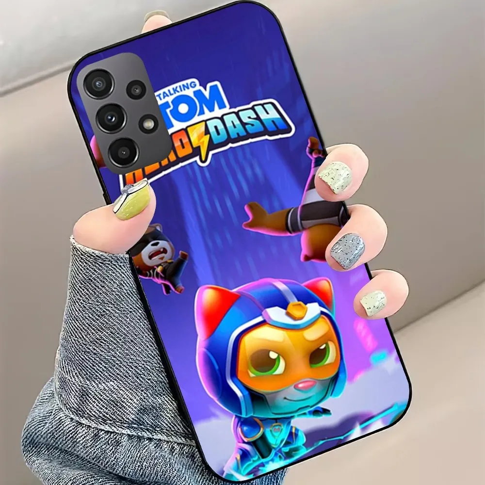 Talking Tom Hero Dash Game Phone Case For Samsung Galaxy S22 S23 S24 S30 Note 20 10 Plus Lite FE ULTRA Shell