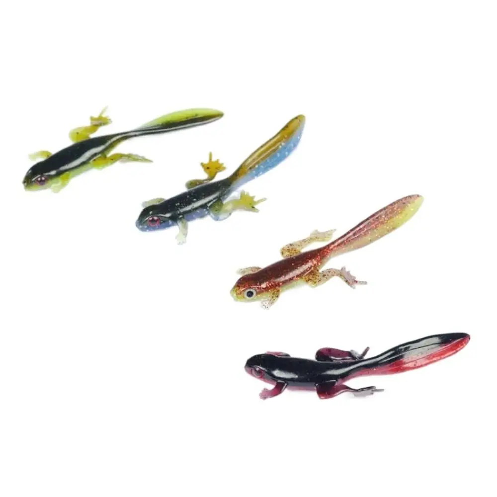 1/10pcs New 8cm Soft Fishing Lures Bicolor Fishing Tackle Tool Soft Bait 3.8g Artificial Worm Lures Long Tail Swimbaits image 3