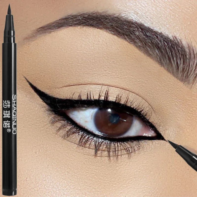 Waterproof Matte Eyeliner Pencil Makeup Long Lasting Quick-dry Smooth Anti Smudge Liquid Eyeliner Pen Women Big Eyes Cosmetics