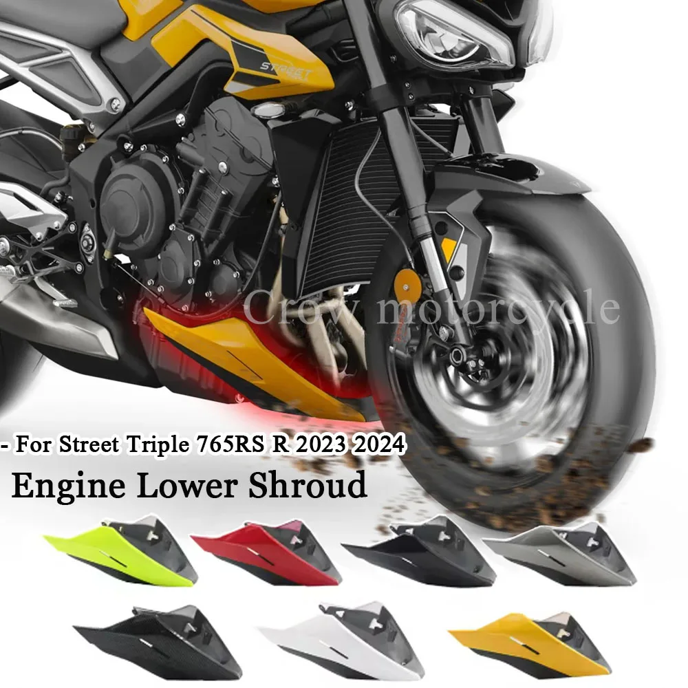 

Для Street Triple 765RS R 2023 2024, аксессуары для мотоциклов, нижний кожух двигателя, защитный чехол обтекателя