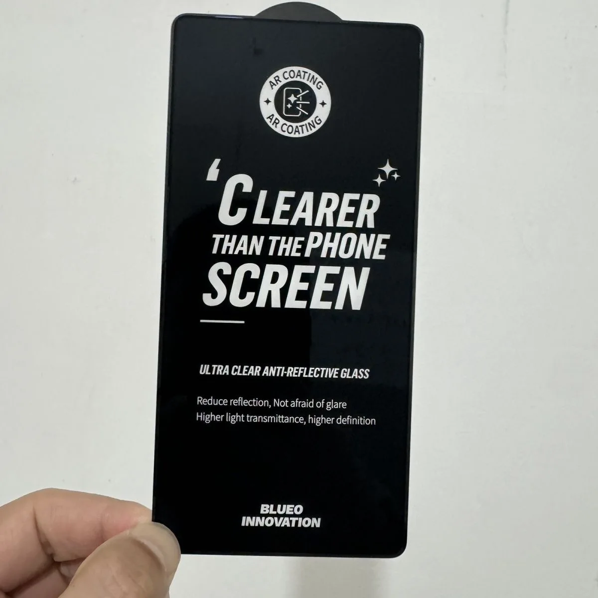 BLUEO HD Anti-Reflective AR Full Coverage Mobile Phone Screen Protector Tempered Glass for Samsung S25 Ultra