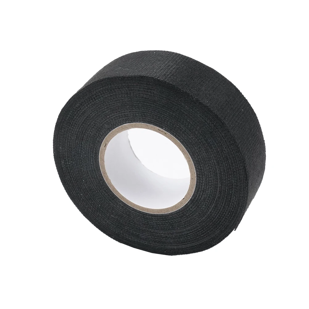 

Tape Cable Tape For Vehicle Internal Automotive Cable Tape Black Winding 25mm X 15m Adhesive Cloth Fabric Tape