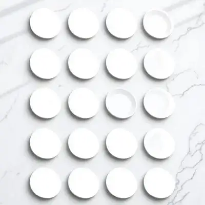 20Pcs Clear Furniture Spacers Thick Glass Table Rubber Bumpers Anti Skid Pads No Glue Protective Cushions for Glass Countertops