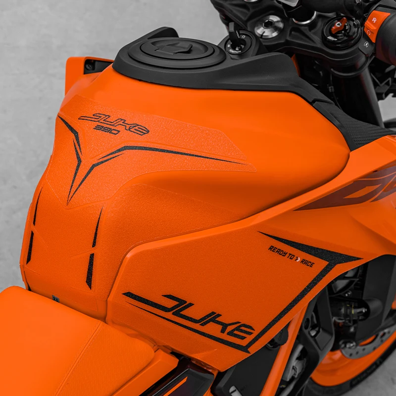 KTM DUKE için kullanılan 390 2024 bisiklet yakıt tankı koruma çıkartmalar kitleri motosiklet gaz tankı aşınmaya dayanıklı dekorasyon çıkartmaları