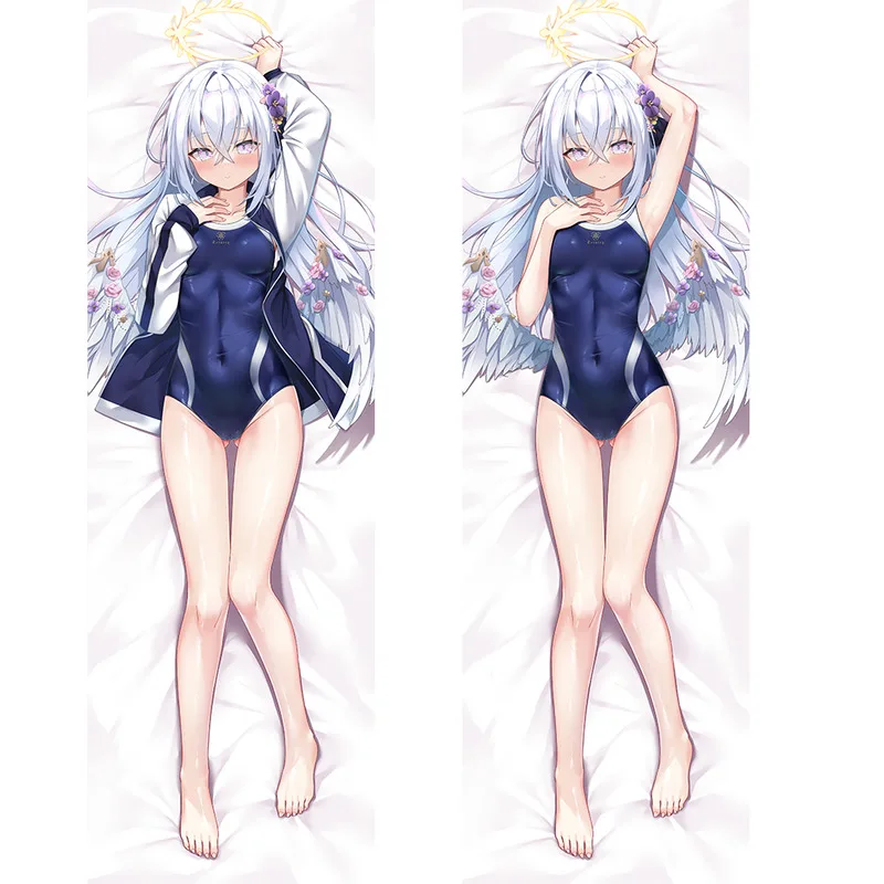 Japanese Anime Blue Archive Shirasu Azusa Sexy Dakimakura Hing Body Case Otaku Pillow Cushion Cover Bed Linings QN