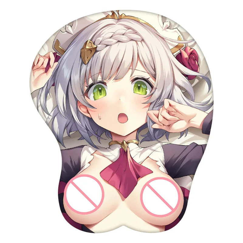 

Noelle Genshin Impact 3D Mouse Pad Anime Mousepad Wrist Rest Silicone Sexy Creative Gaming Mat Gift