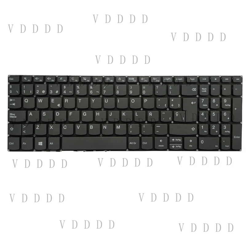 L... Spanish Keyboard for Lenovo IdeaPad V330-15IKB V330-15ISK V130-15IGM V130-15IKB