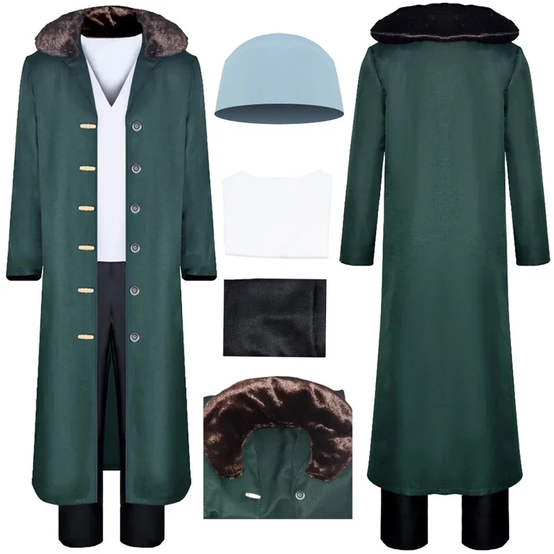 كوزان الخيال معطف السراويل قبعة أنيمي قطعة واحدة تأثيري زي تمويه الكبار الرجال لعب الأدوار فانتازيا ملابس الذكور om[8 #2