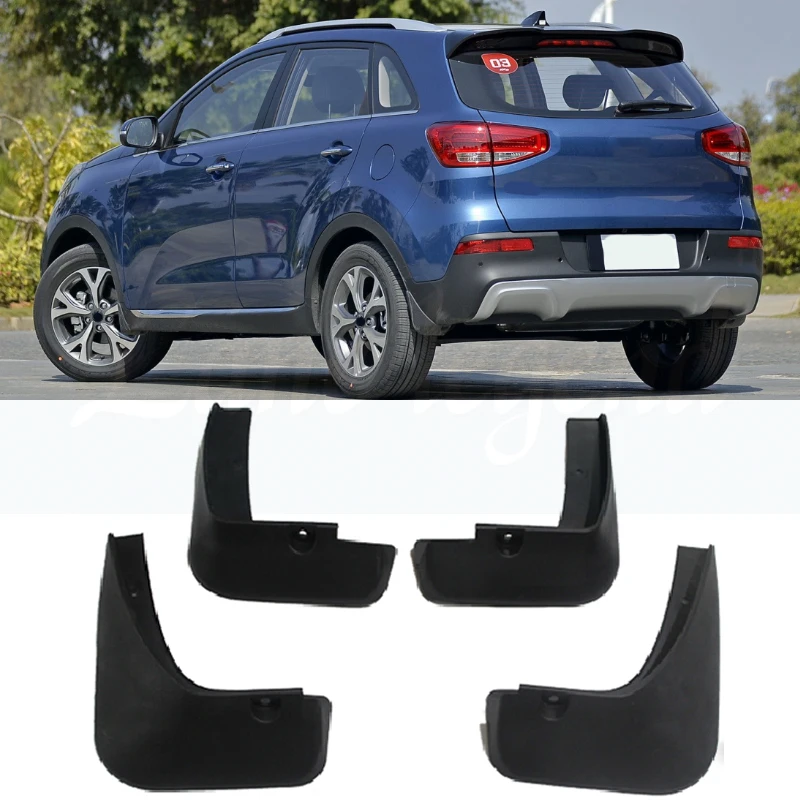 Car Front Rear Mudflaps Fender Flares Mud Flaps Painted Mudguards Splash Guards Accessories for Kia Seltos KX3 2015-2019