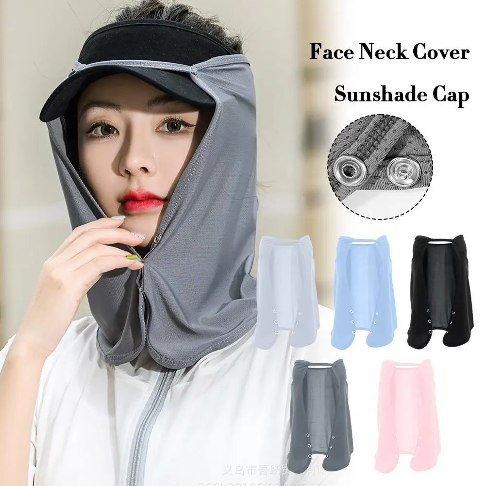 Face Summer Outdoor Cap Mask For Women Face Scarves For Men Sunscreen Veil Sunscreen Mask Anti-uv Face Cover Face Scarf