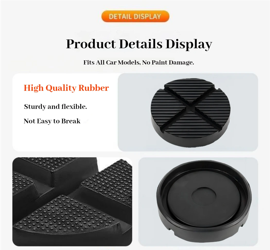 3 maten Universele Rubberen Jack Pad Ondersteuning Pinch Weld Ingelaste Vloerframe Rail Adapter Auto Verwijdering Reparatie Tool