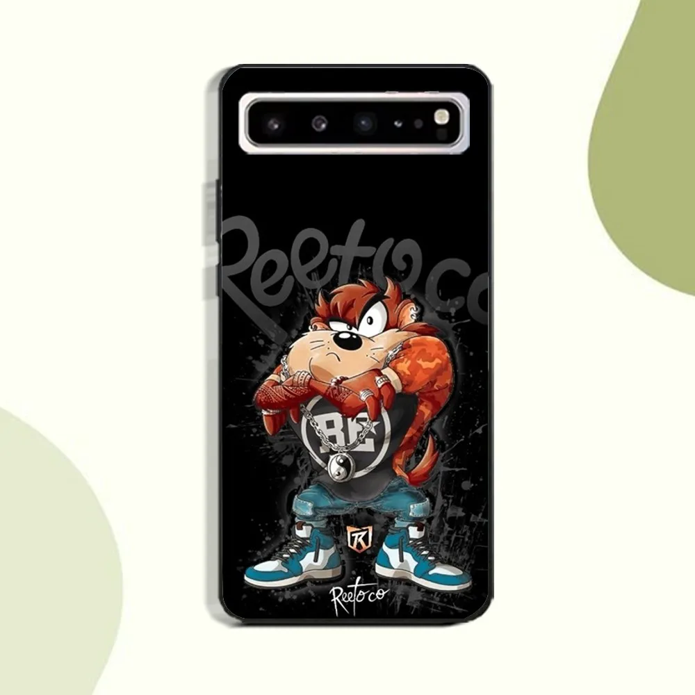 Tasmanian Devil Taz Phone Case For Samsung Galaxy A52 A12 A51 S21 Edge S22ULTRA S23 S24 S20LITE Plus Ultra Black Cover