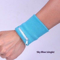 Authentic Basketball Running Sports Wipe Polyester Cotton Zipper Wrist Guard Sweat Absorbing and Wiping Wrist Guard Zero Wallet