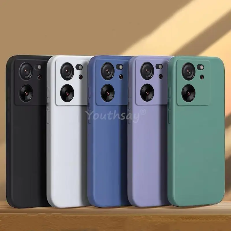 Dla Xiaomi 13T Pro Etui Xiaomi 13T Pro Cover Silicone Plain TPU Capa Protector Dla Xiaomi 13T 12T Pro 12 Lite 12X 12S Pro Case