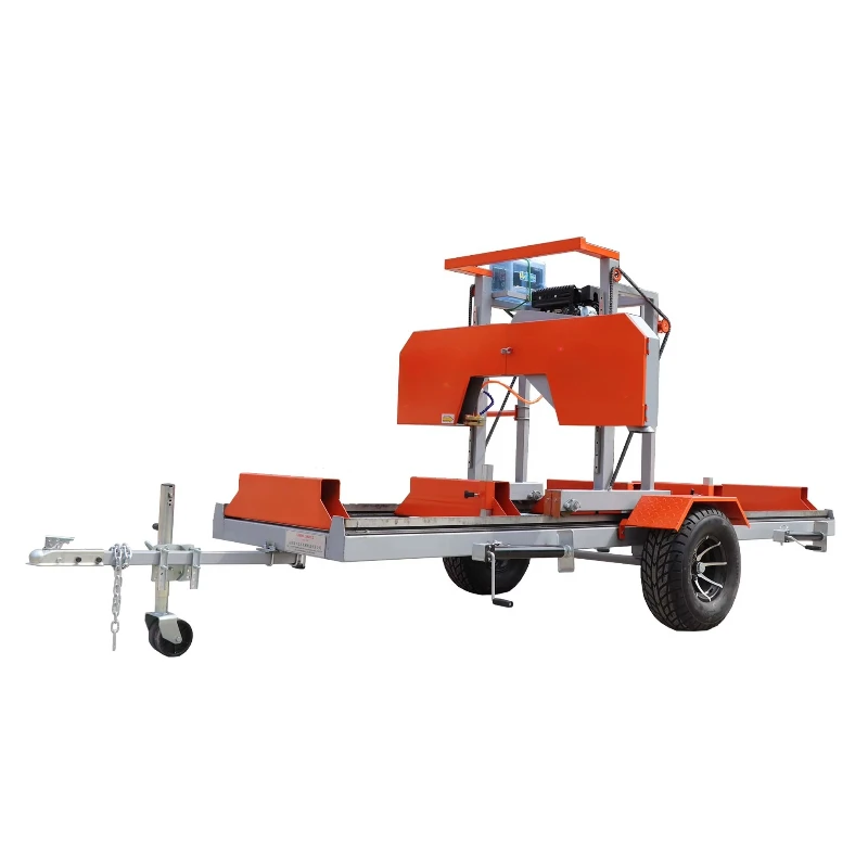 Forestry or Farm Portable Horizontal Band Saw Woodmill Wood Cutting Band Saw