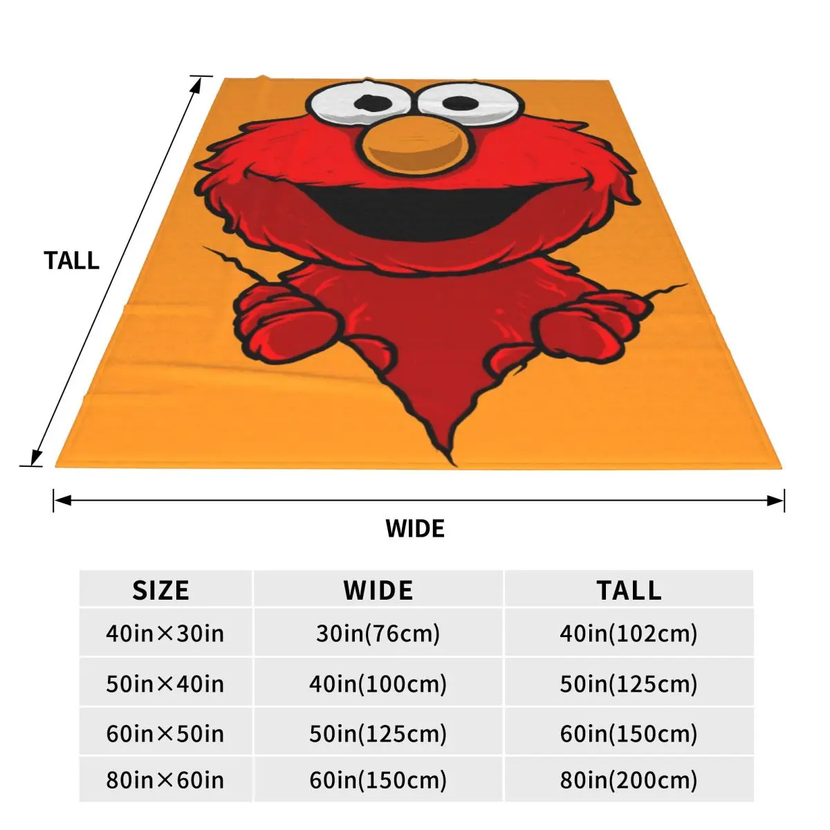 مخصص كوكي الوحش ELMO بطانية ثلاثية الأبعاد طباعة لينة الفانيلا الصوف الدافئة رمي البطانيات للسفر السرير الأريكة المفارش
