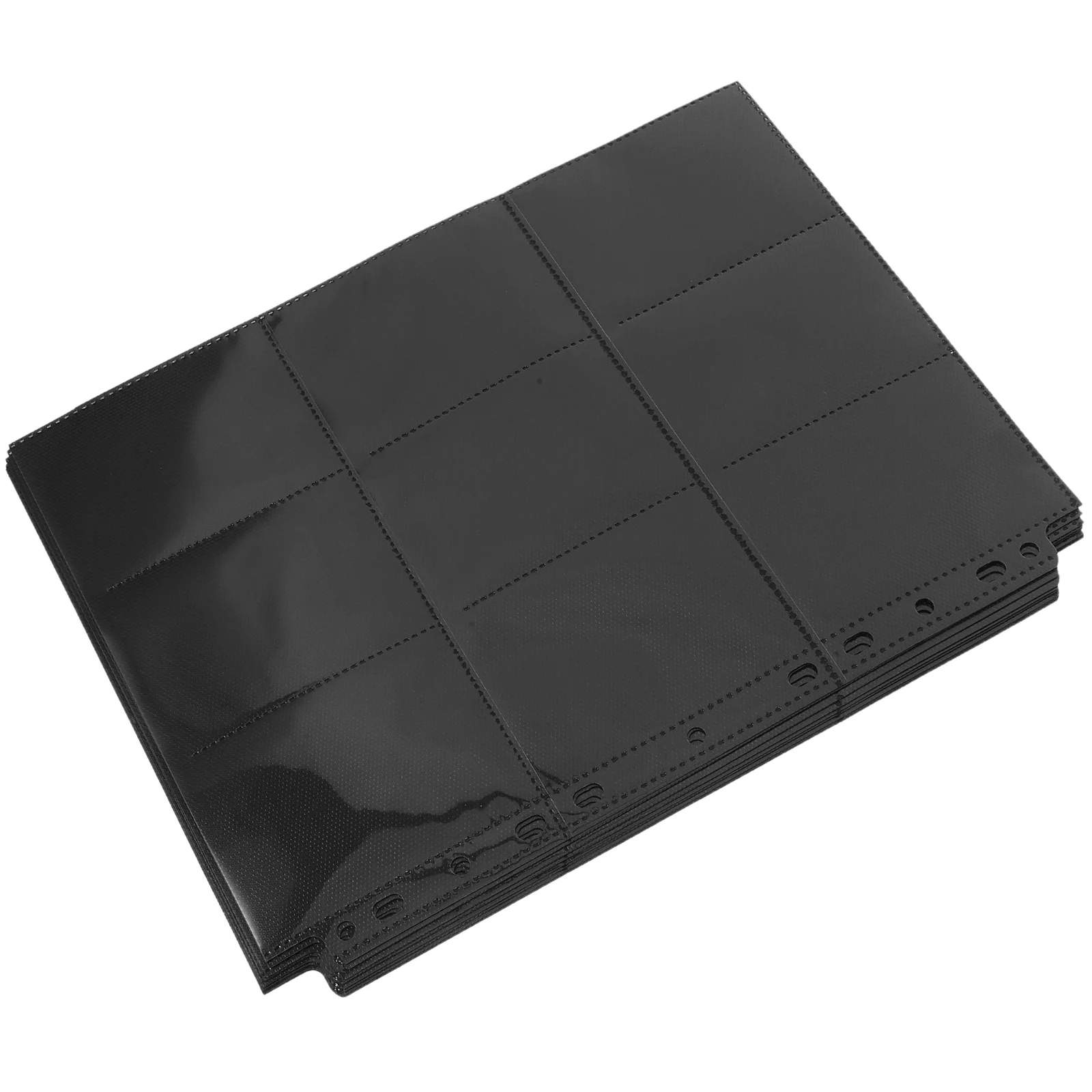 10 أوراق ألبوم بطاقات صفحات على الوجهين PVC الأكمام حامل سعة كبيرة للرياضة القياسية البيسبول أرواق لعب بطاقة الموثق