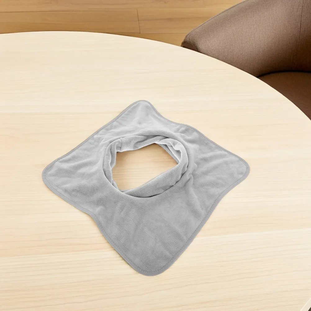 

2Pcs Salon Massage Bed Covers Light Gray Soft Breathable Towels Hole Design Massage Table Sheet for Spa Home Use