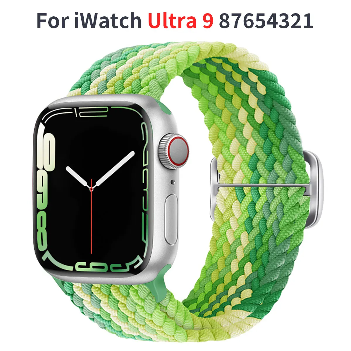 Nylon braid strap for Apple Watch strap 49mm 45mm 44mm 38mm 40mm Metal slide strap Sports strap for iwatch Ultra 987SE6