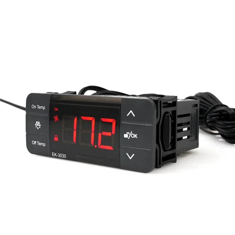 ABXF-2X EK-3030 Цифровой регулятор температуры 220 В Термостат Датчик Охлаждающий термостат для размораживания