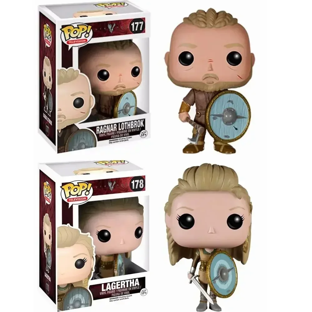 FUNKO POP Television Lagertha 178# Ragnar Lothbrok 177# Vinyl Figure Toys Vinyl Figure Dolls Collection Toys