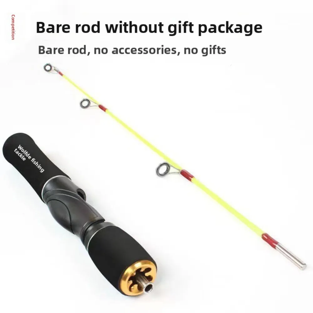Retractable Ice Fishing Rods Carbon Material 60cm Length Ice Fishing Pen Pole 80cm Length 70cm Length Ice Fishing Rod Set