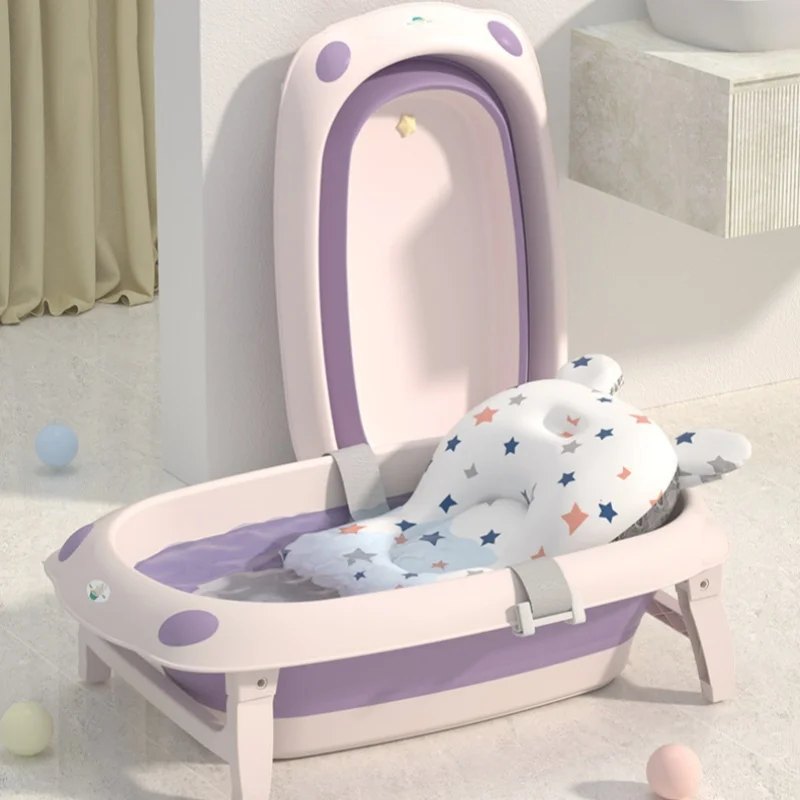 1-3 years old baby bath tub Baby growth type household bath tub with PP material can be folded and portable bath tub