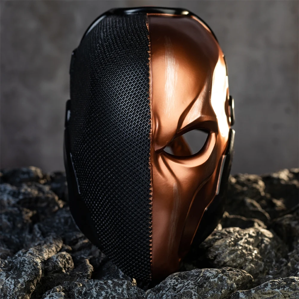 Coslive Deathstroke Mask Full Head Helmet Game : Arkham Knight Cosplay Props For Masquerade Party Halloween Movie Cosplay Props