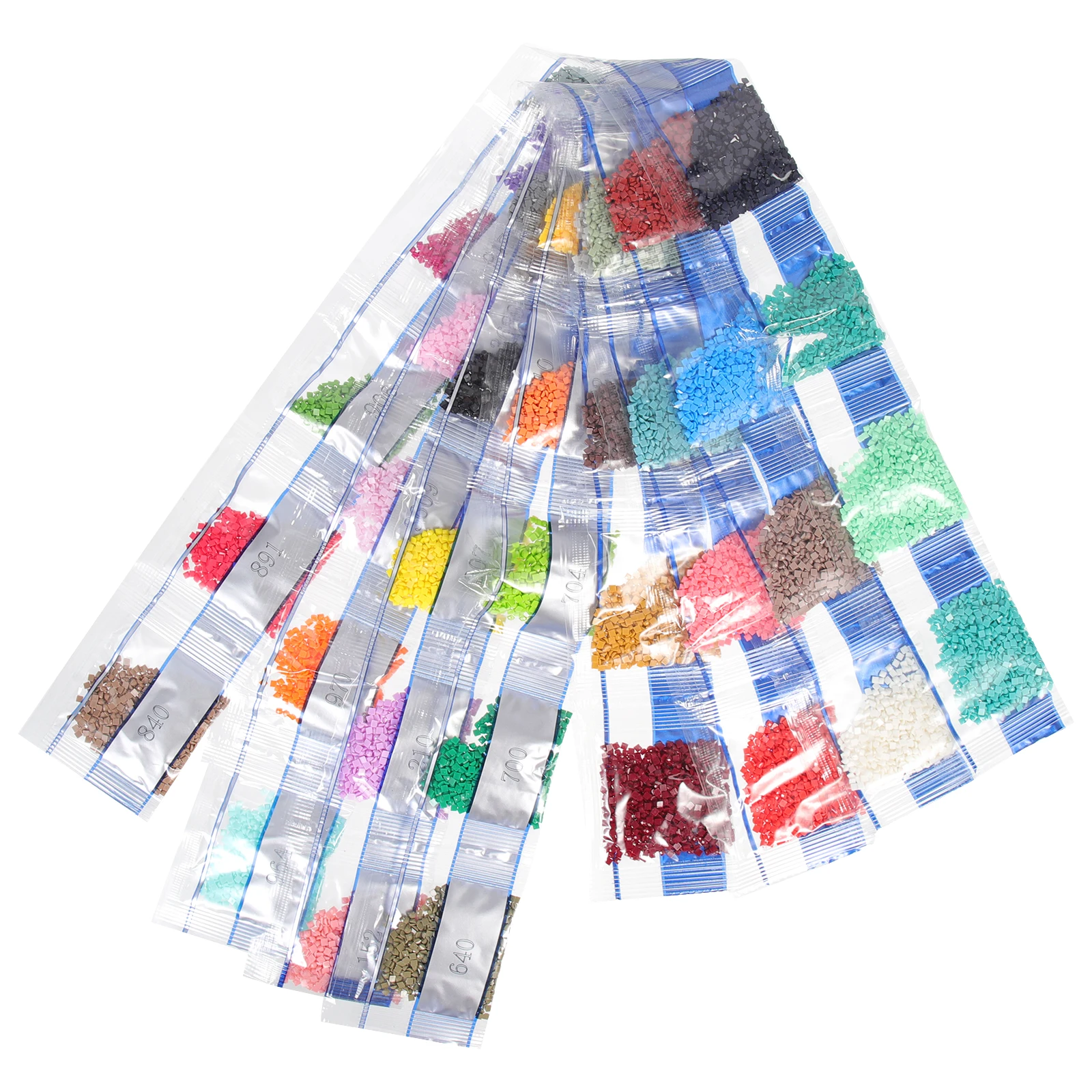 

36 Bags Diamonds Beads Decorative Flat DIY Jewelry Craft Resin Shiny Square Diamonds Colors Multi-function