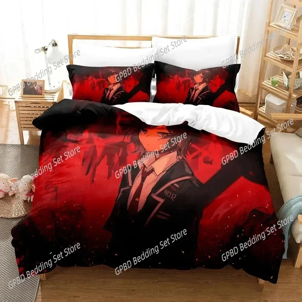 3D Print Anime Game Limbus Company 3D Bedding Set Duvet Cover Pillowcases Single Twin Full Queen King Size Home Decor Quilt Boys