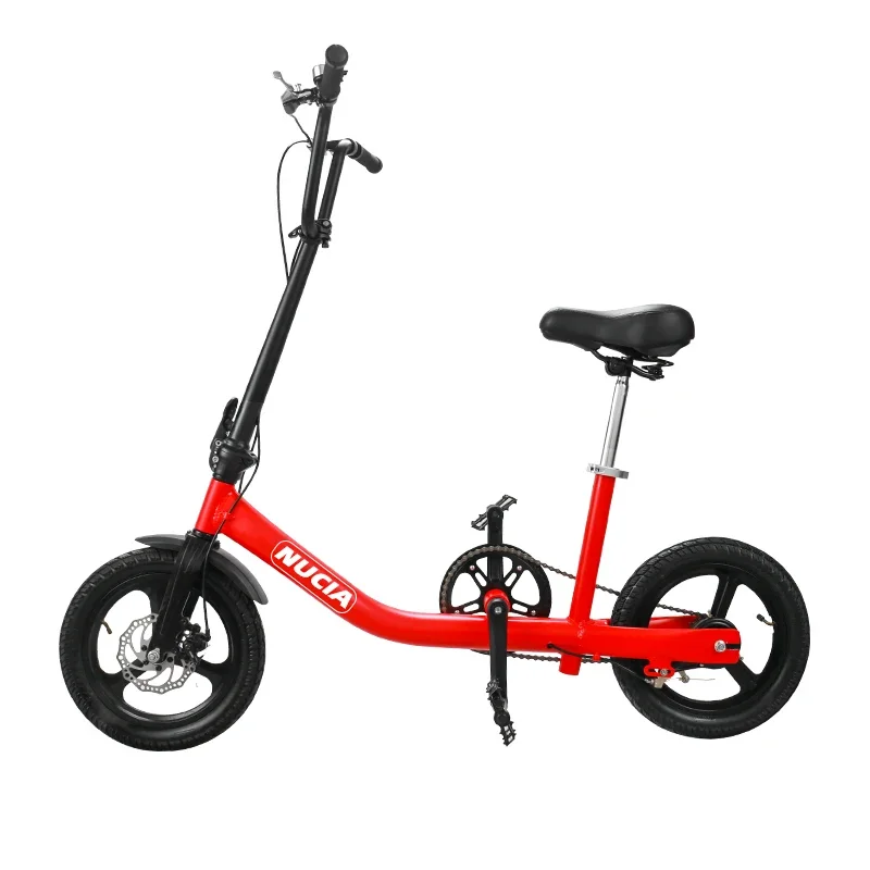 Aluminum Alloy Road Bike for Adults and Children, Folding Variable Speed, Small Commuter Bike, Work Scooter