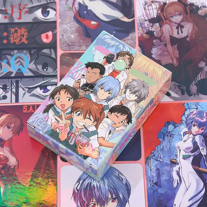 

EVA Neon Genesis Evangelion Ayanami Rei Asuka two-dimensional animation peripheral laser photo card gifts for boys and girls