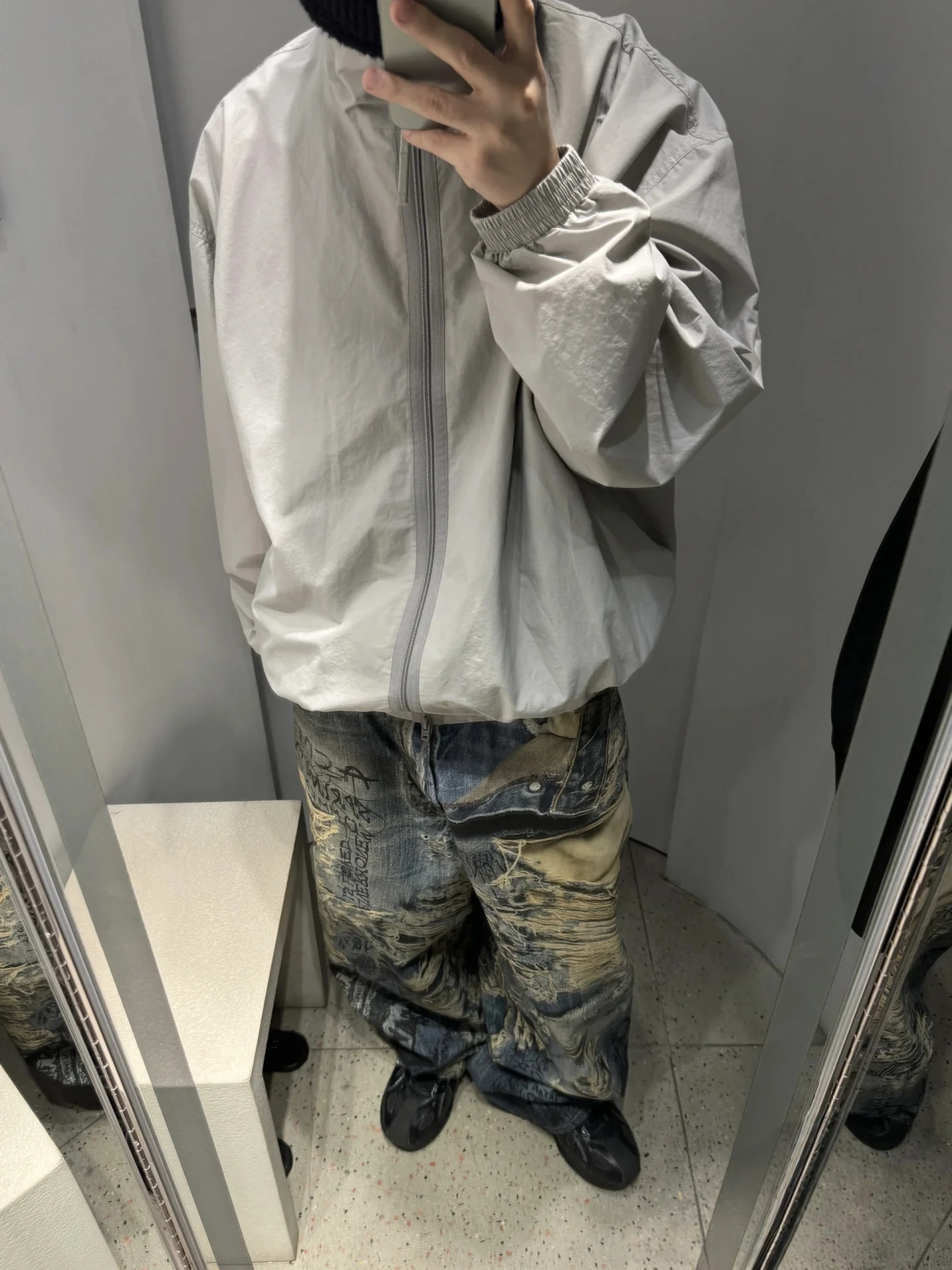 

ex Loose Fit Spor Jaet Double Color Blo Color Casual Versatile Hatl Coat for Men And Women Autumn Wear