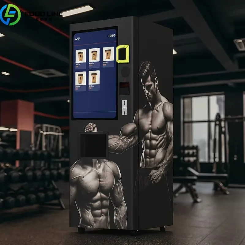 

Smart Protein Shake Vending Machine Automatic Gym Dispenser Touchscreen Fitness Drink Maker Protein Powder Coffee Equipment
