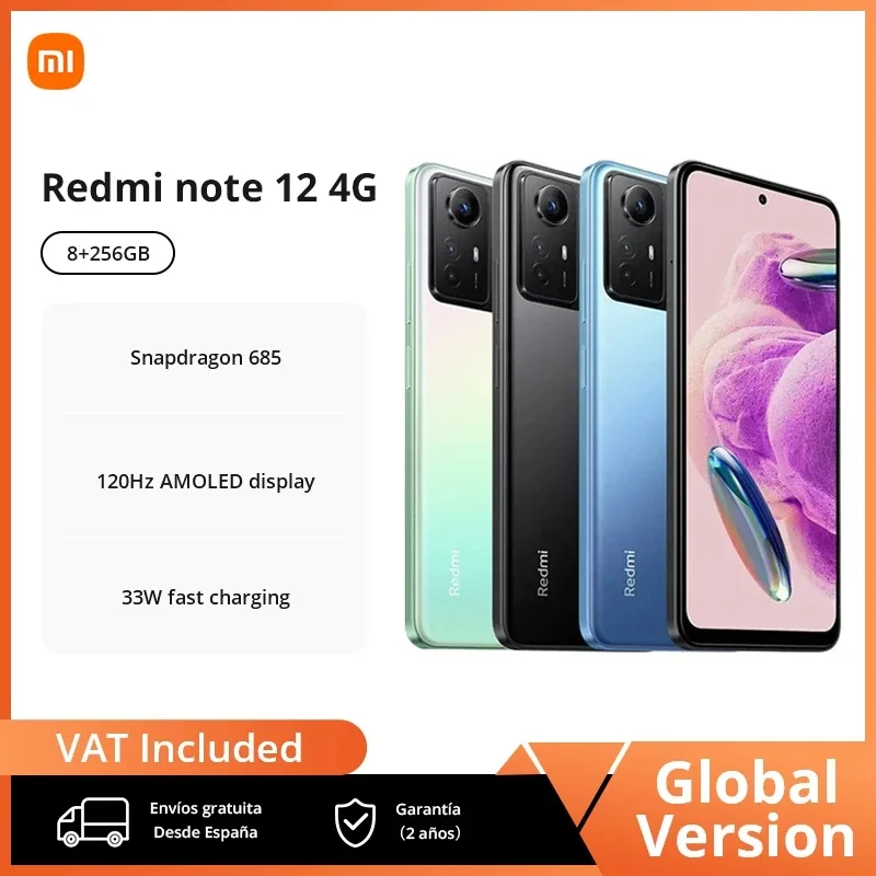 

Смартфон Xiaomi Redmi Note 12, 128 ГБ/256 ГБ, 120 Гц, AMOLED дисплей, 33 Вт, быстрая зарядка, Snapdragon 685, камера 50 МП