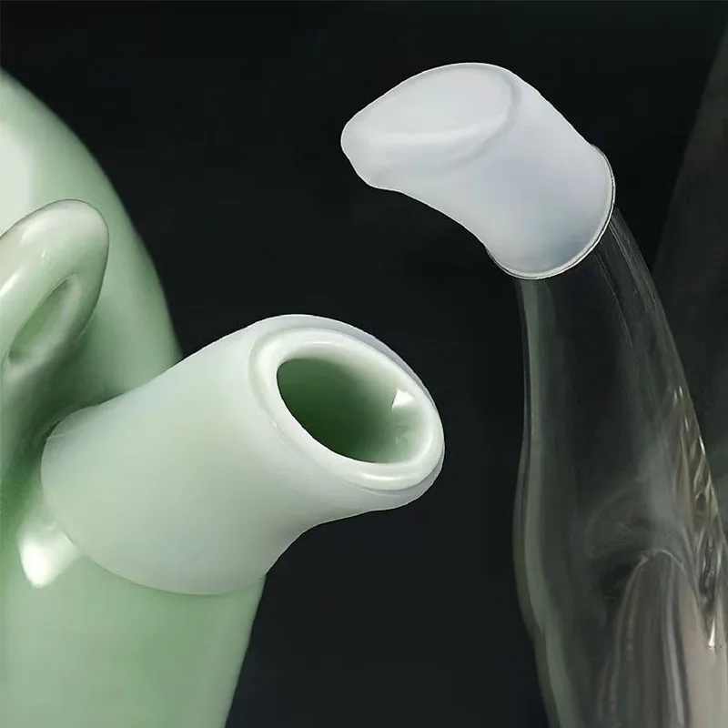 

1 set Teapot Silicone Spout Cover Drip Protector Kettle Accessories Heat Resistant Kitchenware Tea Pot Supplies Spout Sleeve