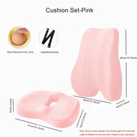 Memory Foam Seat and Back Support Pillow Set: Ergonomic Comfort for Office Chair and Car Use 12