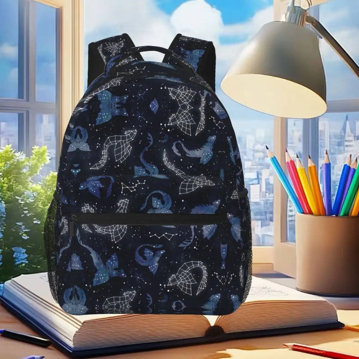 

Студенческий рюкзак Dragon Star Constellations, школьная сумка, походный дорожный рюкзак для мальчиков и девочек, модная сумка для книг, сумки на плечо