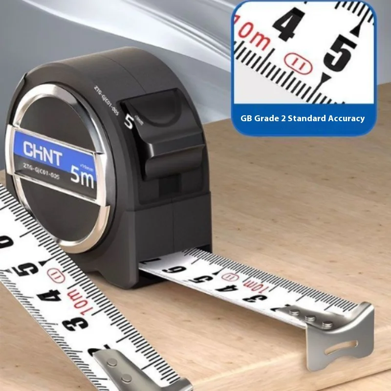  CHNT Tape Measure Drop Resistant Wear Resistant Thickened High Precision Retractable Gauging Meter Ruler Measure Tools